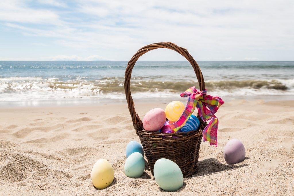 Picture of Easter Basket on the beach
