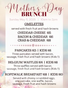 Mother's Day Brunch Menu