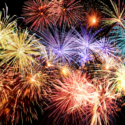 colorful fireworks against night sky